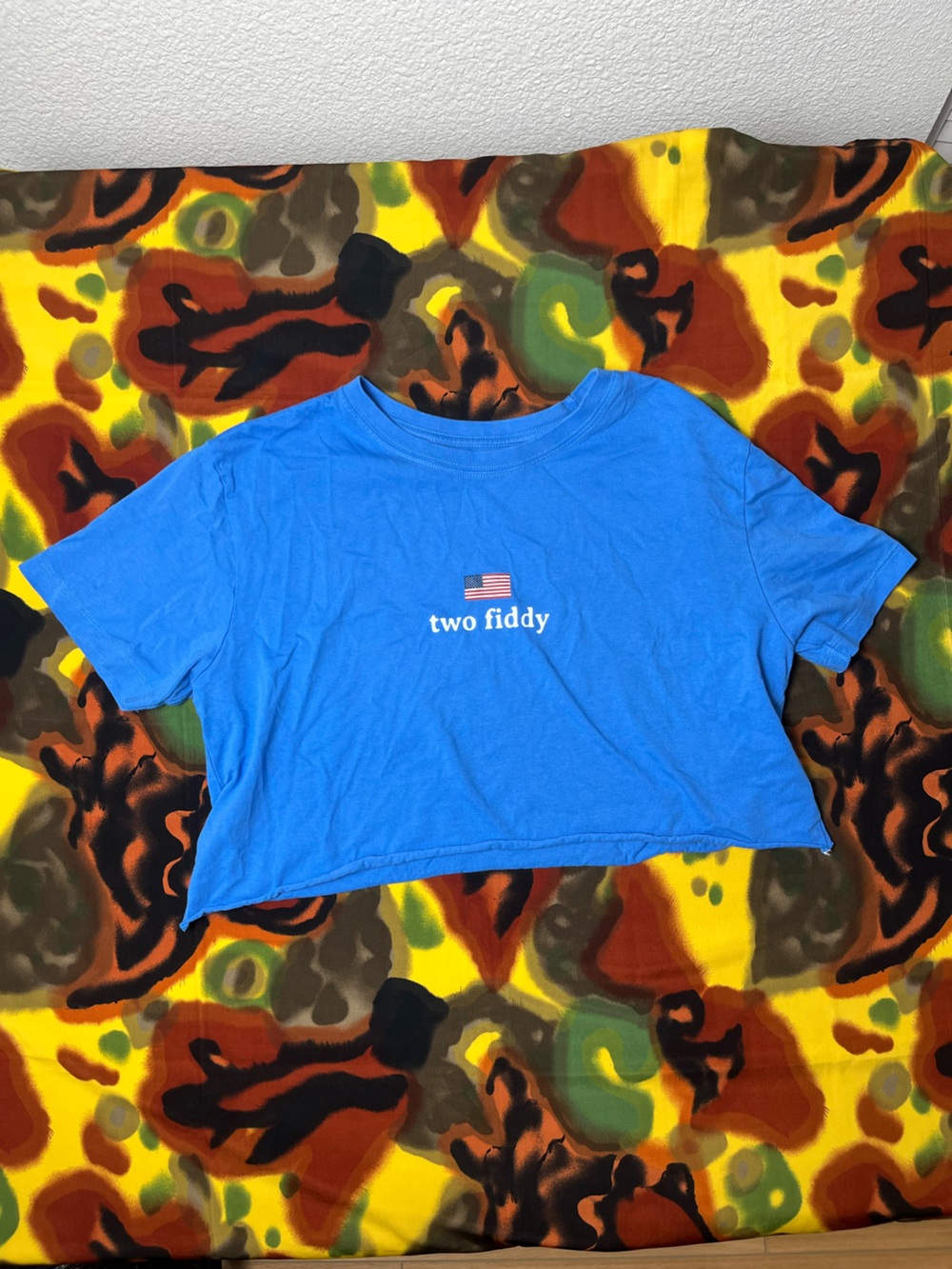 Two Fiddy Life Is Good Womens Cropped Tee Size Small